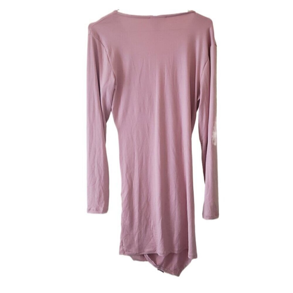 Capella Pink Drapy Cross Over Dress - Picture 2 of 3
